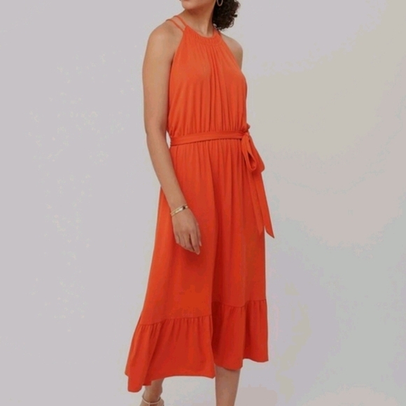 Loft Flounce Halter Dress - Picture 1 of 7